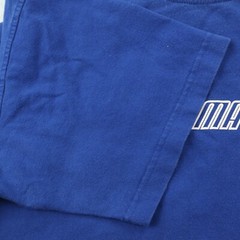 Puma Logo T-Shirt Casual Mens L Solid Blue Classic Athletic Sports Streetwear