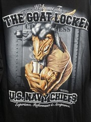 2006 Military 7.62 Design The Goat Locker T Shirt 2X Large U.S. Navy Chiefs