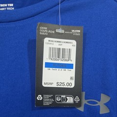 New With Tags Under Armour Men’s Shirt Blue XL Short Sleeve UA Tech 2.0
