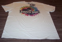 VINTAGE STYLE JURASSIC PARK Tie-Dye T-Shirt Dinosaur MENS XL NEW w/ TAG