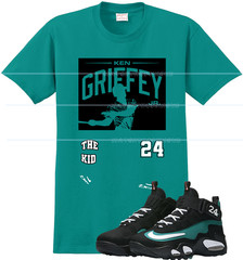 FDATT shirt to match the Griffey Max 1 Fresh water Emerald Green First pitch