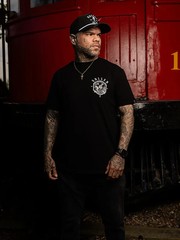 Sullen Men’s Rosales Short Sleeve Premium T-shirt Tattoo Day of Dead Train Tee