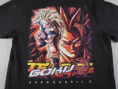 Vintage 2003 Dragon Ball Z Goku Super Saiyan 3 Shirt Men Large Black Bird Studio