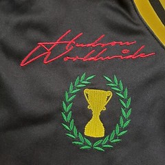 Hudson King Pin Shirt Mens Medium Yellow Black Jersey Racing Winners Circle