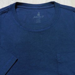 JOHNNIE-O Mens L LARGE T SHIRT WAVE RIDER NAVY BLUE DALE 2.0 GOLF SANTA MONICA