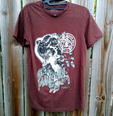 Men’s OUTRANK Graphic T SHIRT Grabbin Mines Money Rackin Up ~ Small