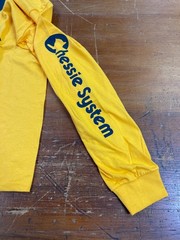 Chessie System Long Sleeve T-Shirt Gold/Navy Blue Logo