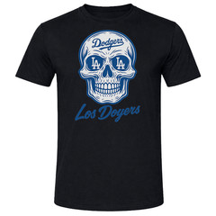 Los Angeles Dodgers Sugar Skull T-Shirt | Custom DTF | Softstyle Tee