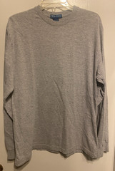 Vintage Finish Athletics Line Long Sleeve Shirt Gray Cotton bld Size Medium NWOT
