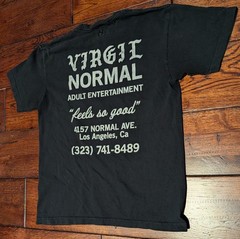 Virgil Normal Adult Entertainment T-Shirt in Black Store Logo Men’s Size Medium