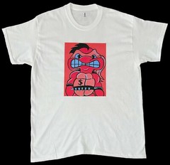 Kandykorn X Slimyburger – Black & White Ninja Turtle on Front, Cotton Retro TMNT