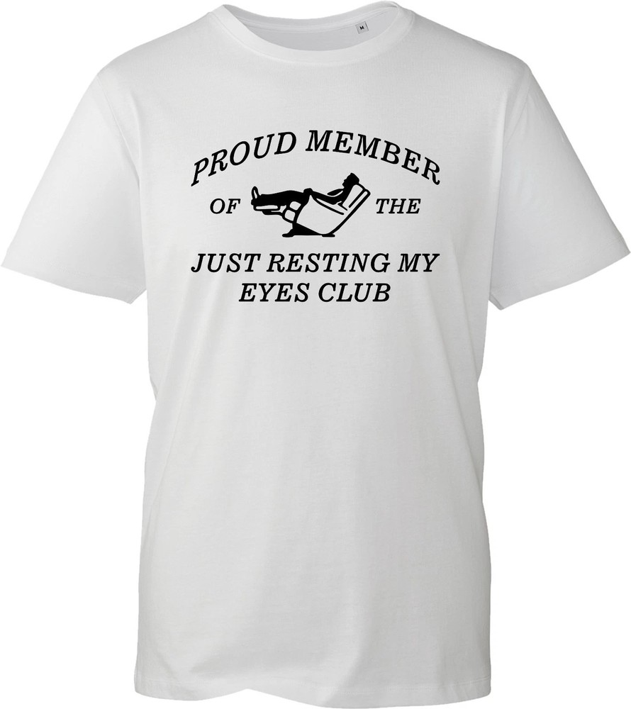 Just Resting My Eyes Funny Napping Club T-Shirt