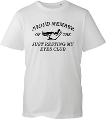 Just Resting My Eyes Funny Napping Club T-Shirt