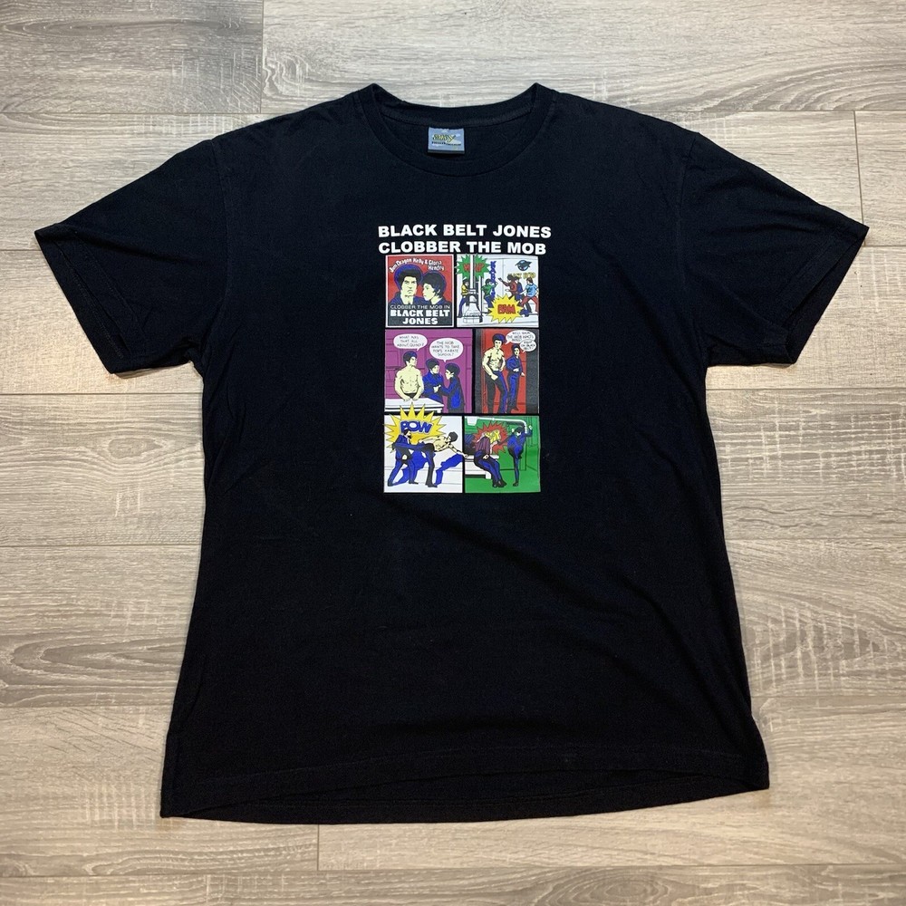 Y2K Sky Cyberwear Black Belt Jones Clobber the Mob Black XL TShirt