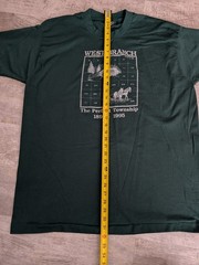 Vtg West Branch Michigan Perfect Township Centennial Tee Shirt USA Made 2XL EUC