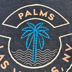 Palms Las Vegas Casino Graphic T-Shirt Heather Navy Men’s Sz Small Pre-Owned EUC