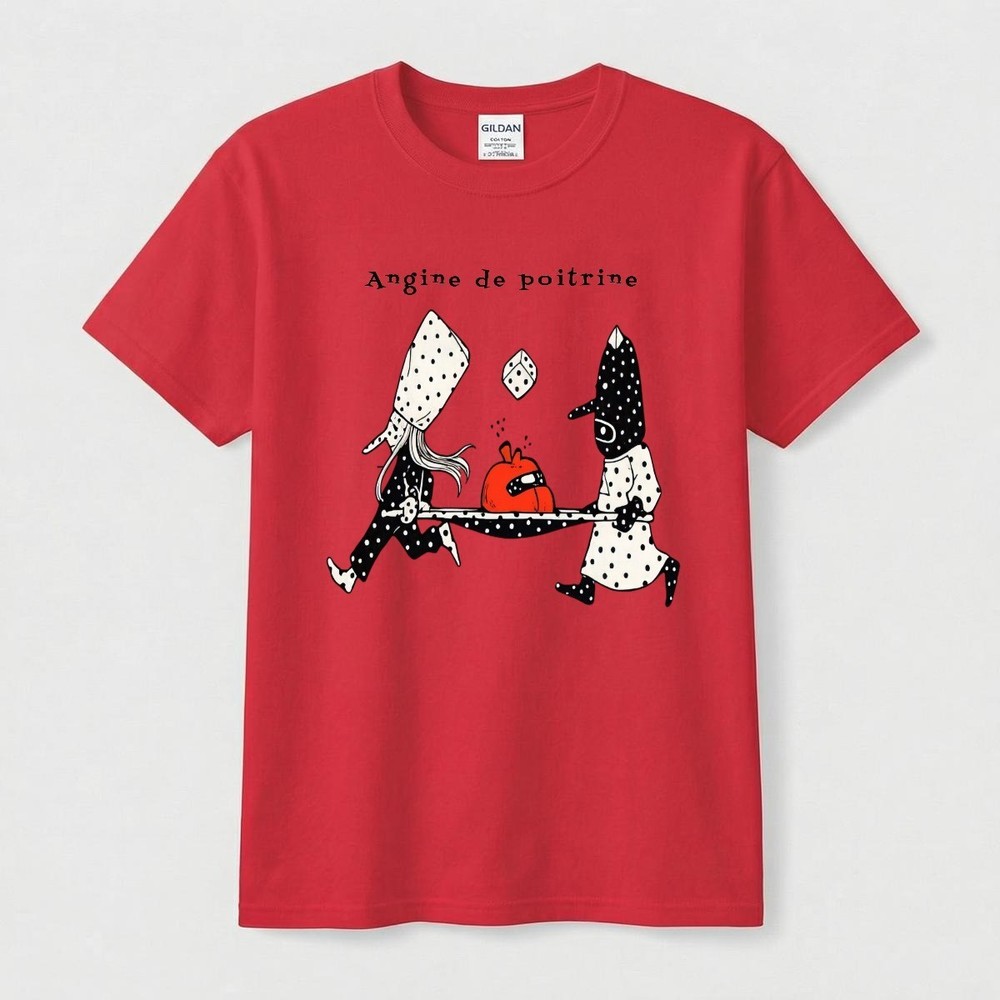 Unisex Gildan 5000 Heavy Cotton T-Shirt. Angine de poitrine Shirt