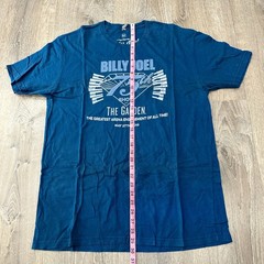 Billy Joel 75th Show Garden TShirt Mens XL Blue Official Barking Irons See PHOTO