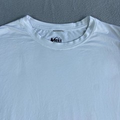 REI Co-op Mens XL Tall Long Sleeve Performance Shirt White Crew Neck Activewear