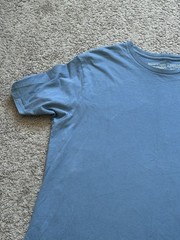 Patagonia Mens Blue Cotton Jersey Double-Sided Graphic Logo Tee Crew Neck M