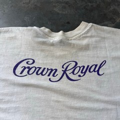Vintage 80’s Crown Royal Whiskey Alcohol Promo Retro Graphic T-shirt Size Large