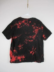 Shein Mens Crew Neck Staying Alive Graphic T-Shirt Tie Dye Print Size 1XL Black