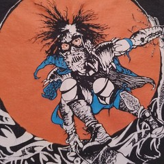Vintage Thrasher T-Shirt Magazine Pushead Skate Outlaw Black Mens M Y2K Grunge