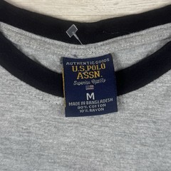 Vintage Y2K USPA Polo Assn Stitch Logo Embroidered Grey Men’s Size M Casual