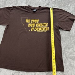 Keiser Clark Shirt XL Brown The Stars Shine Brighter In California Tee USA