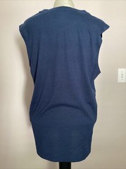 ATHLETIC WORKS DRIWORKS NAVY BLUE TRI BLEND MUSCLE Tank Sz M