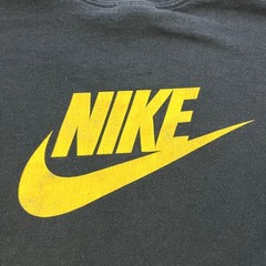 Vintage Nike T-Shirt Mens XXL Black Swoosh Spellout Logo Athletic Sportswear y2k