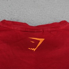 Gymshark Shirt Mens Small Red Short Sleeve Athletic Gym Workout Running