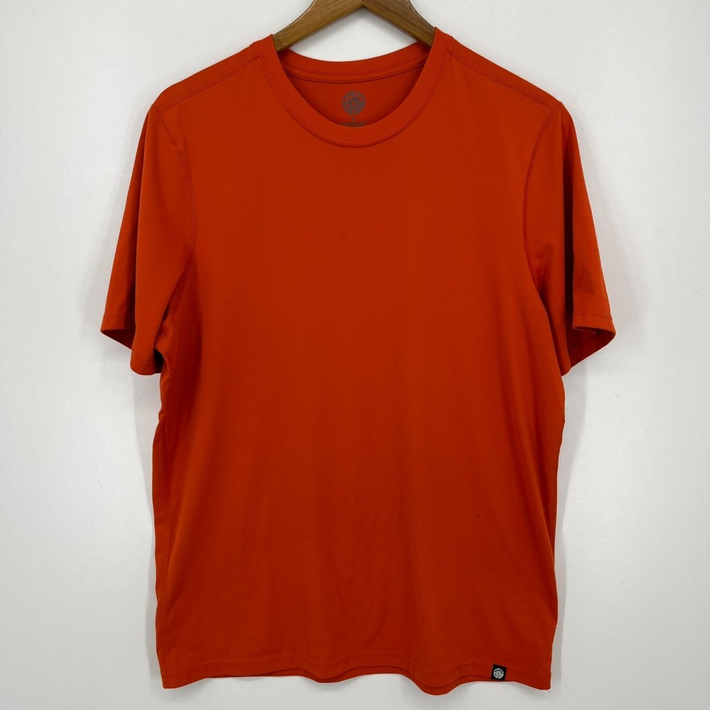 REI Co-Op T-Shirt Men’s Size L Orange Short Sleeve Crew Neck Solid