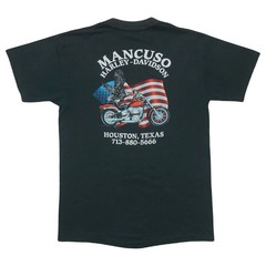 1989 Harley Davidson 3D Emblem Vintage T-Shirt Reprint