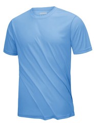 Men’s UPF50+ UV Shirts Short Sleeve Gym Quick Dry Shirts Sport Crew Neck Solid T