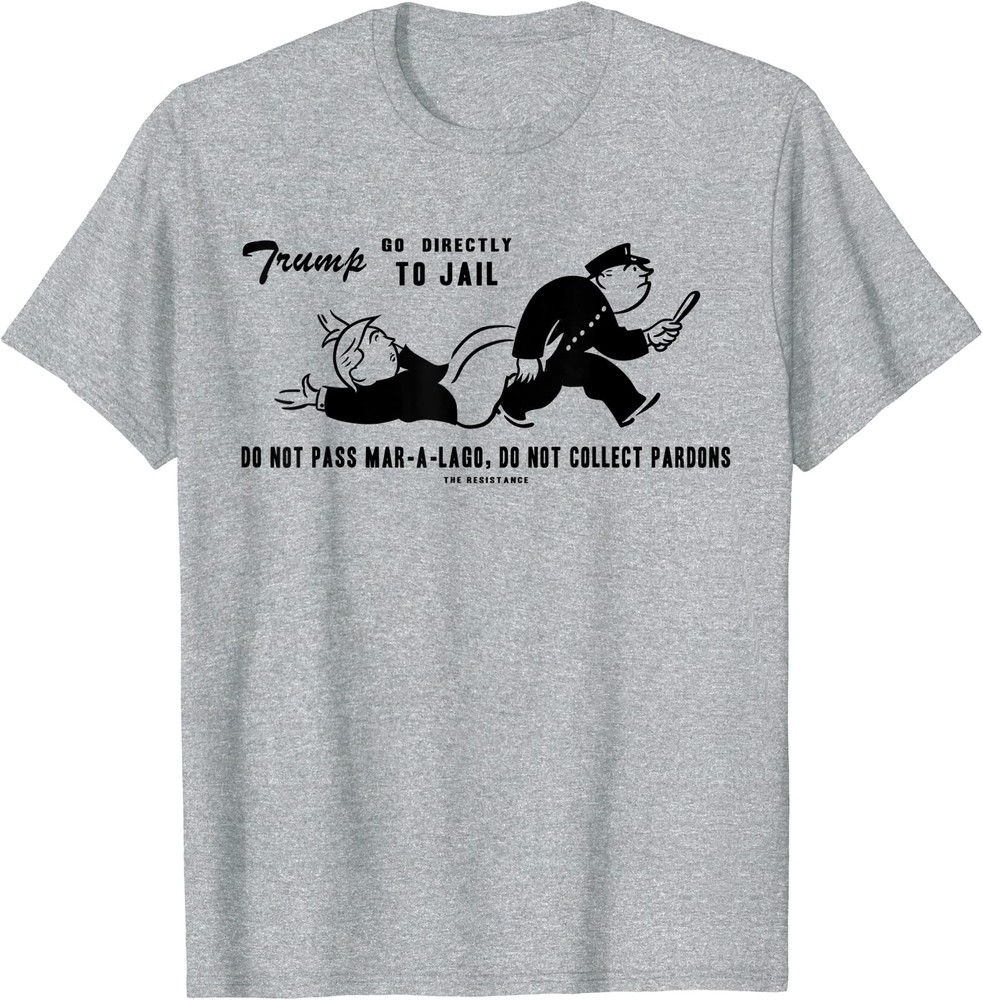 Lock Him Up Jail Trump Funny Political Tee T-Shirt