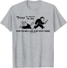 Lock Him Up Jail Trump Funny Political Tee T-Shirt