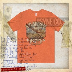 Big Muskie Model 4250-W Dragline 1969 Vintage Men’s T-Shirt