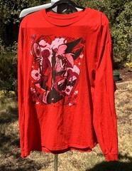 Alastor Radio Demon Valentines Hazbin Hotel LS Red T Shirt XL single stitch 90’s