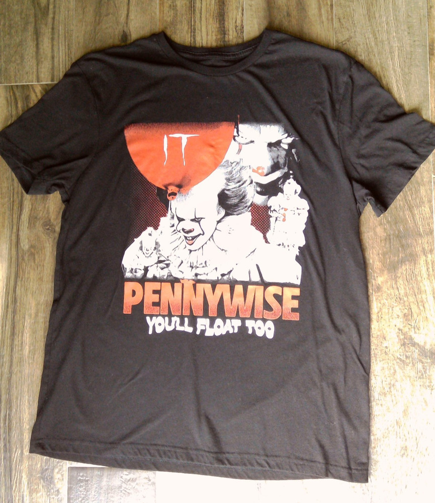 It Movie Pennywise T-Shirt You’ll Float Too Mens Size Large Horror