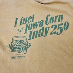 Iowa Corn Indy 250 Shirt Mens 2XL XXL Yellow Graphic