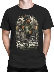 Paws on Board Doberman T-Shirt | Unisex