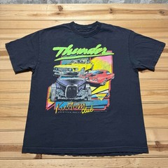 Vintage 1984 John Galt Thunder Kustom Club American Rally Racing Shirt Size XL