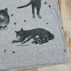 Vintage 90s Cats AOP Double Sided Graphic T-Shirt Fits XL Single Stitch Kitty