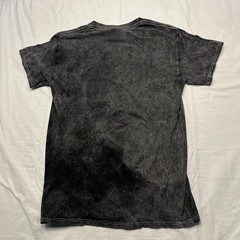 Football Receivers Shirt Mens Small Black Acid Wash Graphic Tee Crewneck Gildan