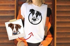 Custom dog shirt Personalized dog shirt Personalized Dog Face T-shirt, Dog