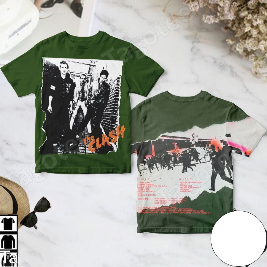 Rare The Clash The Debut Studio Album All Over Print S-5XL Men 3D Shirt TP1205