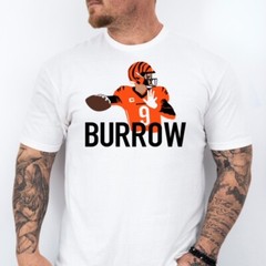 BURROW 9 | Cincinnati Football Soft Ring Spun Pre-Shrunk Cotton T-Shirt