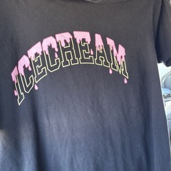 Ice Cream Billionaire Boys Club Black Graphic T-shirt Spellout 2XL