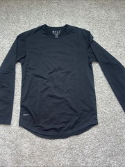 BYLT Basics Men’s Black Long-Sleeve Crewneck Top